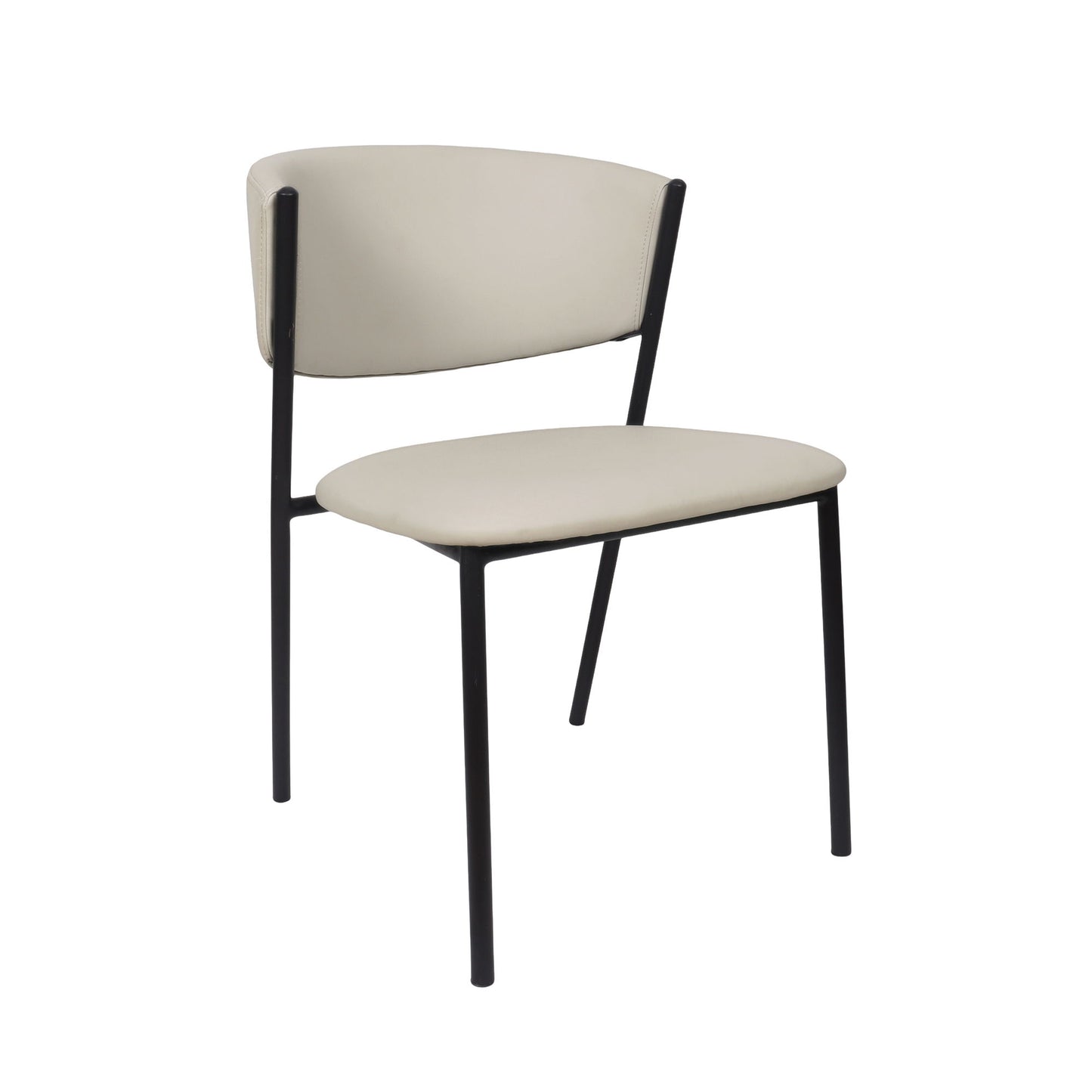 Manhattan Drift - Vegan Leather Metal Side Chair (Set of 4)