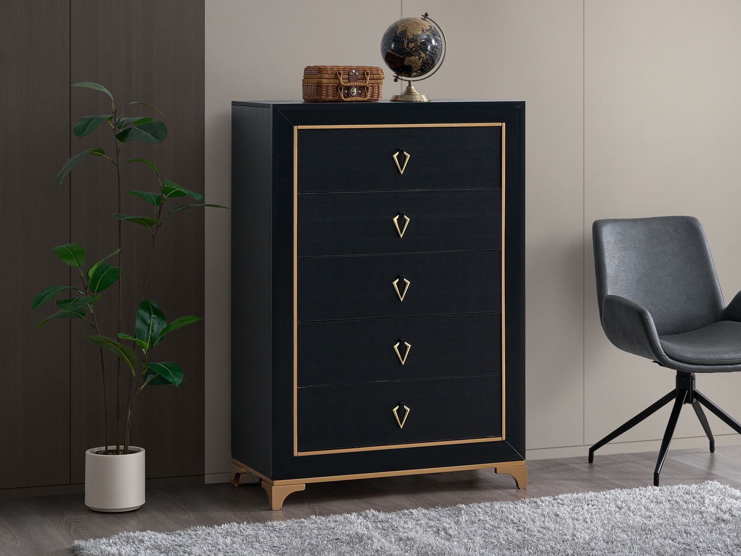 Kramer - Chest - Black / Gold