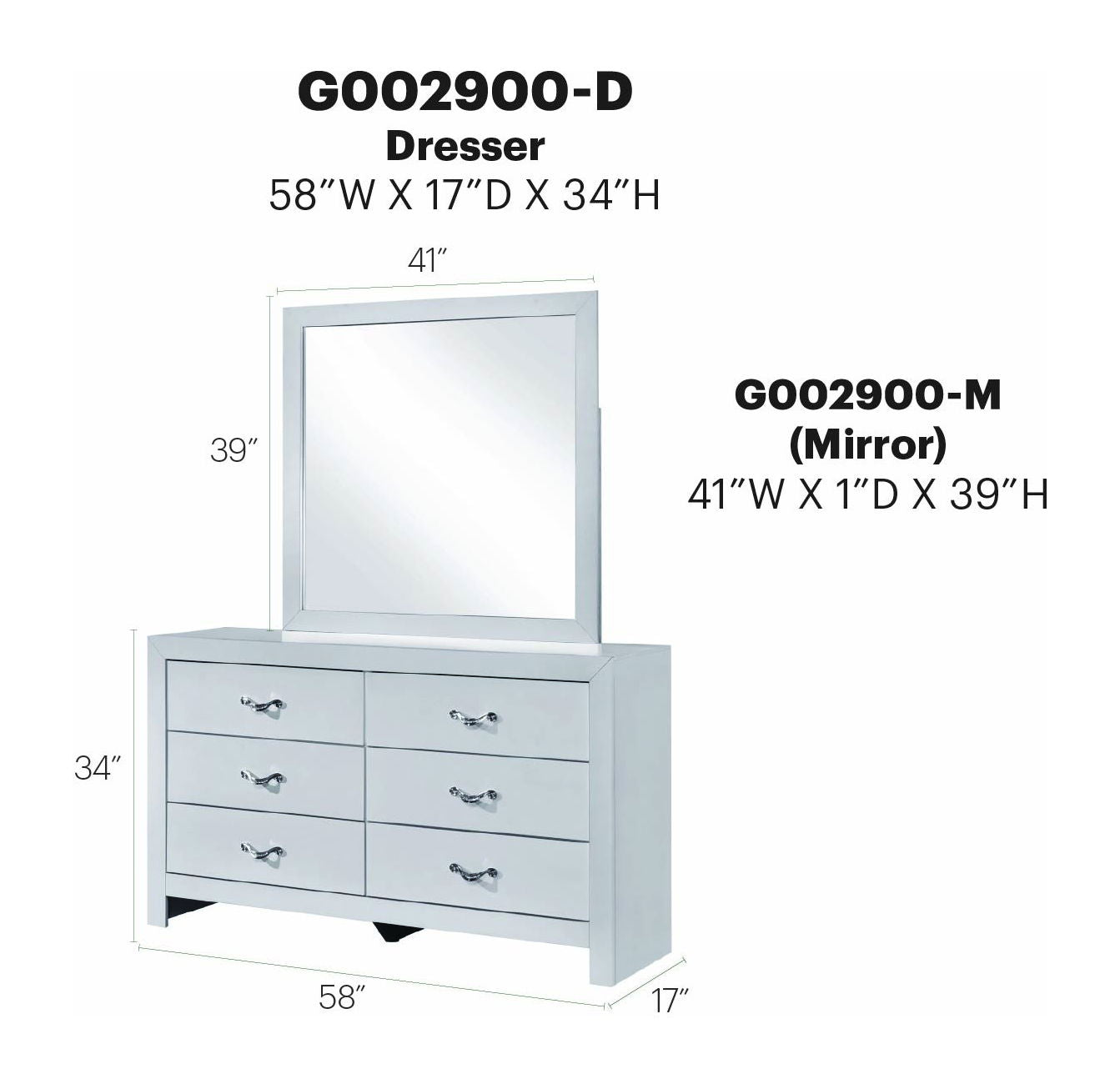 Glory Furniture - Moreland - Dresser