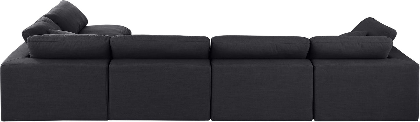 Comfy - 5 Piece Linen Modular Sectional