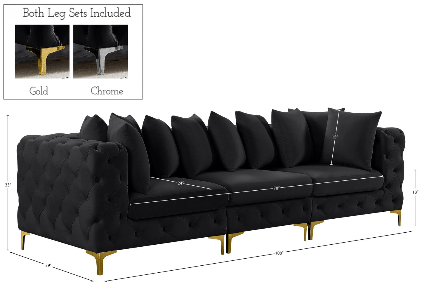 Tremblay - Modular Sofa - 3 Seats