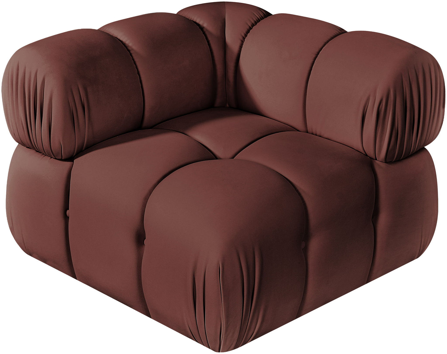 Orin - Velvet Performance Fabric Upholstered Modular Corner Chair