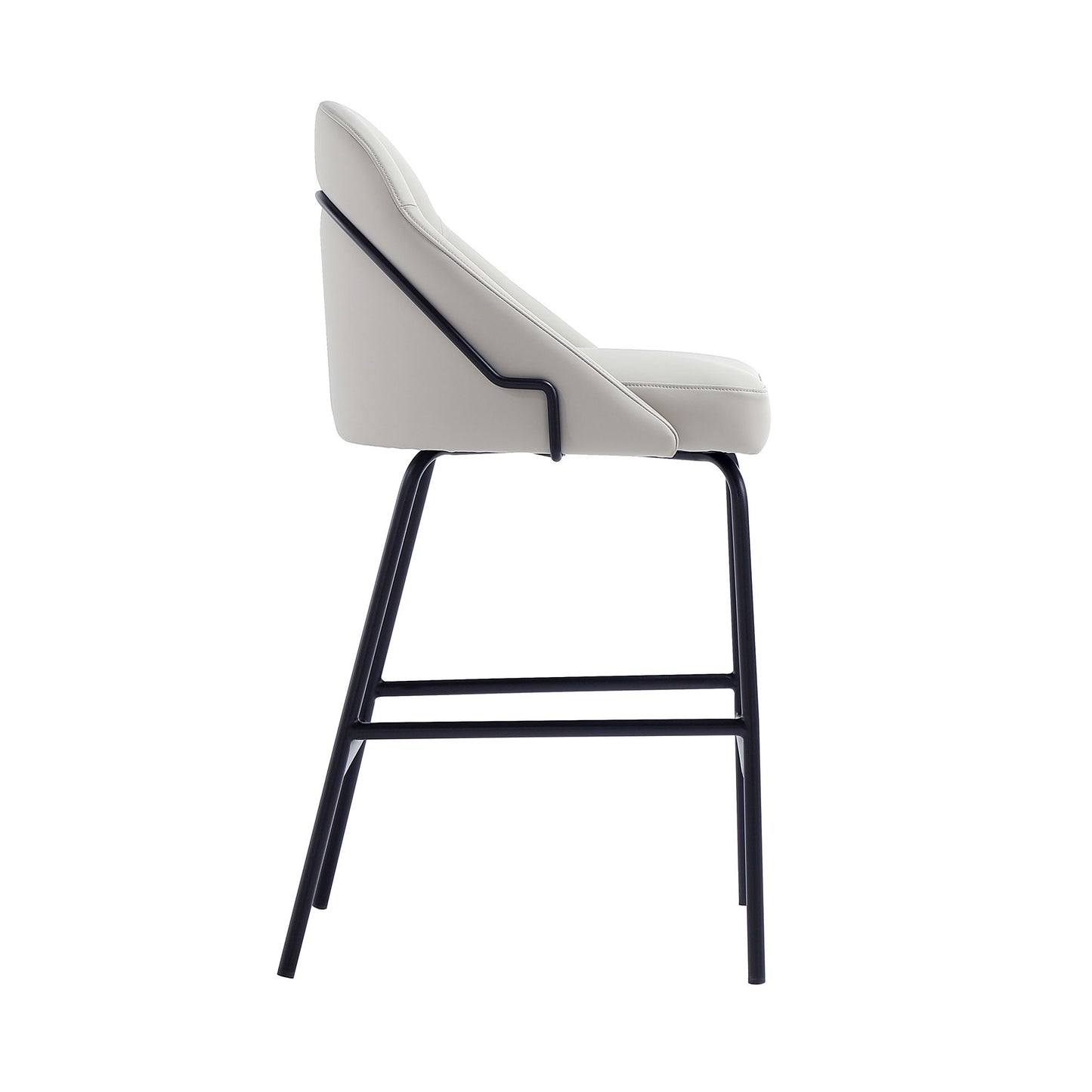 Manhattan Gracie - Counter Stool With Black Base