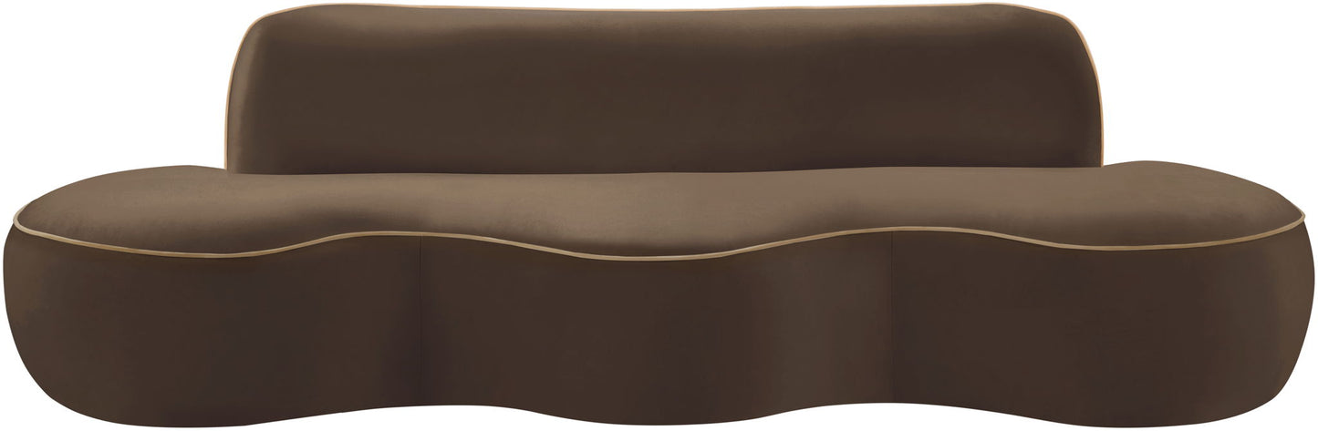 Swerve - Velvet 101" Upholstered Sofa