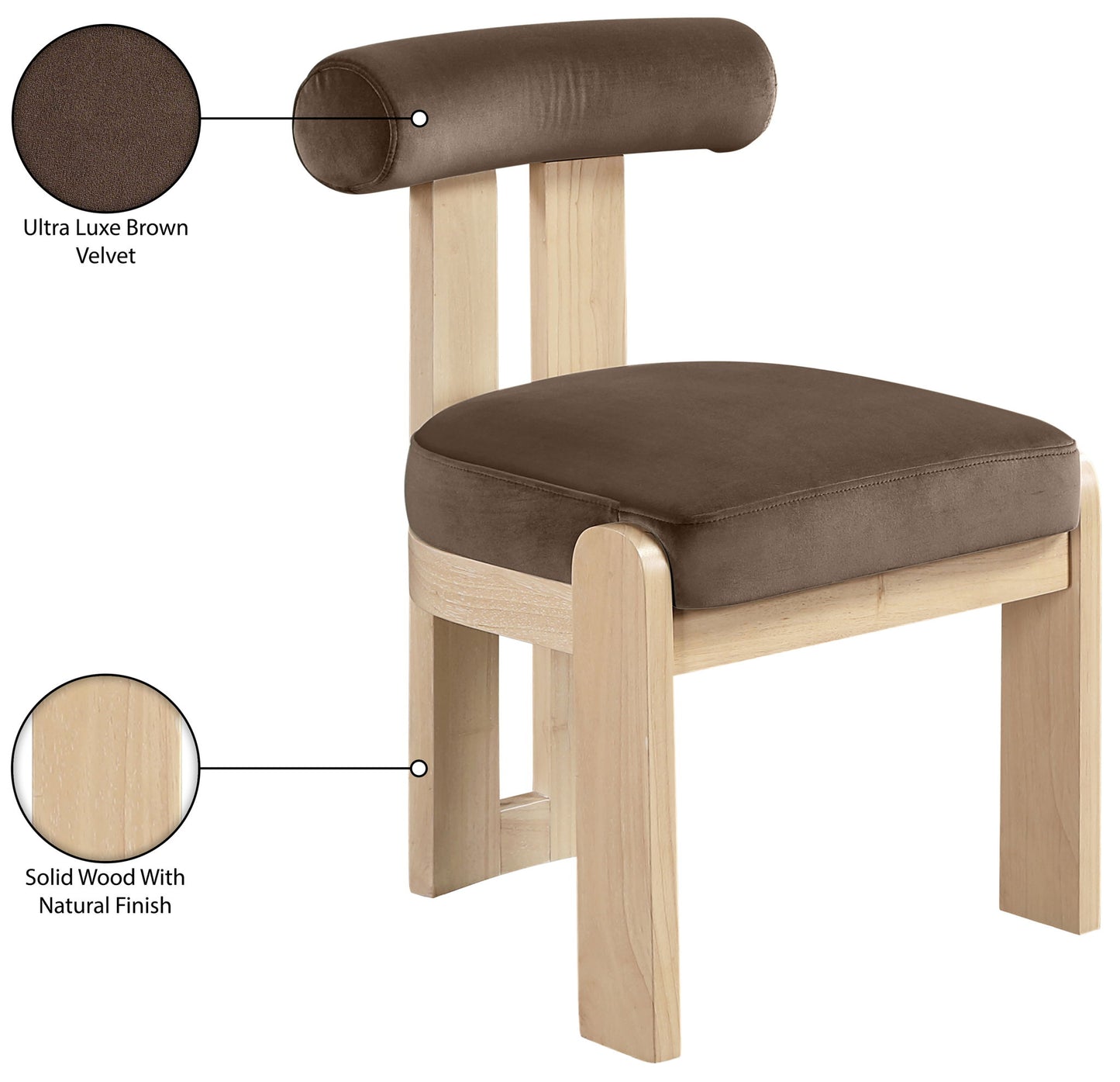 Arienzo - Performance Fabric Upholstered Dining Chair (Set of 2) - Natural Base