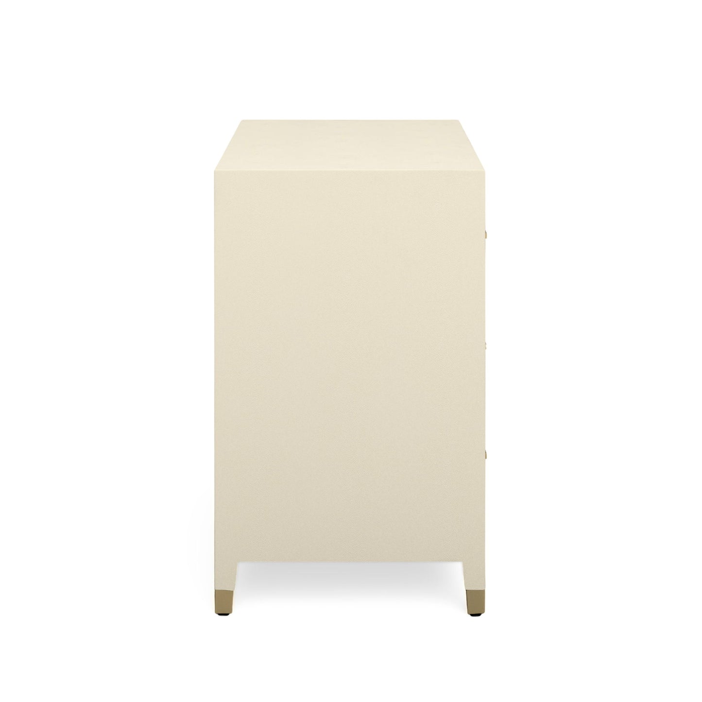 Dani - Faux Shagreen 6-Drawer Dresser - Cream