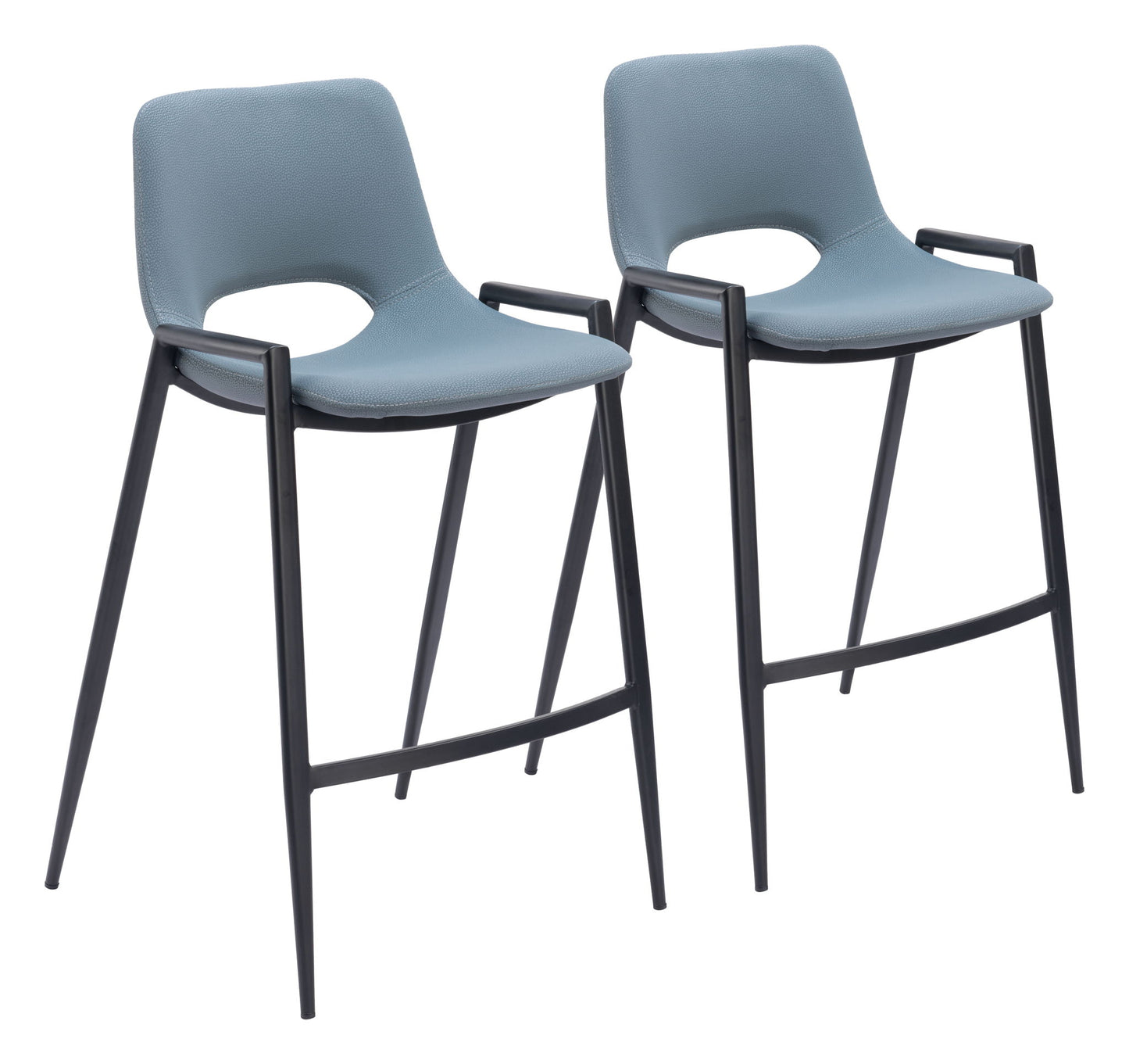 Desi - Counter Chair With Black Legs (Set of 2)