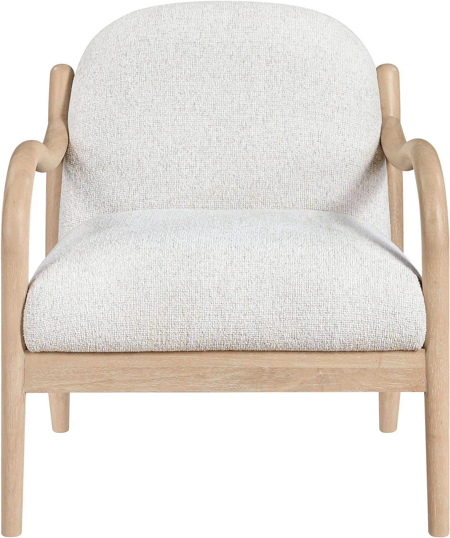 Helmsley - Performance Fabric Upholstered Accent Chair - Cream / Natural