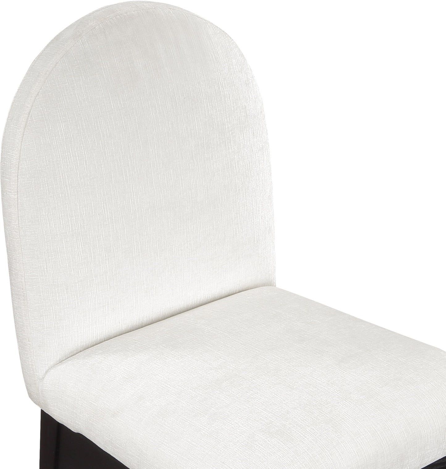Waldorf - Chenille Dining Side Chair With Black Legs