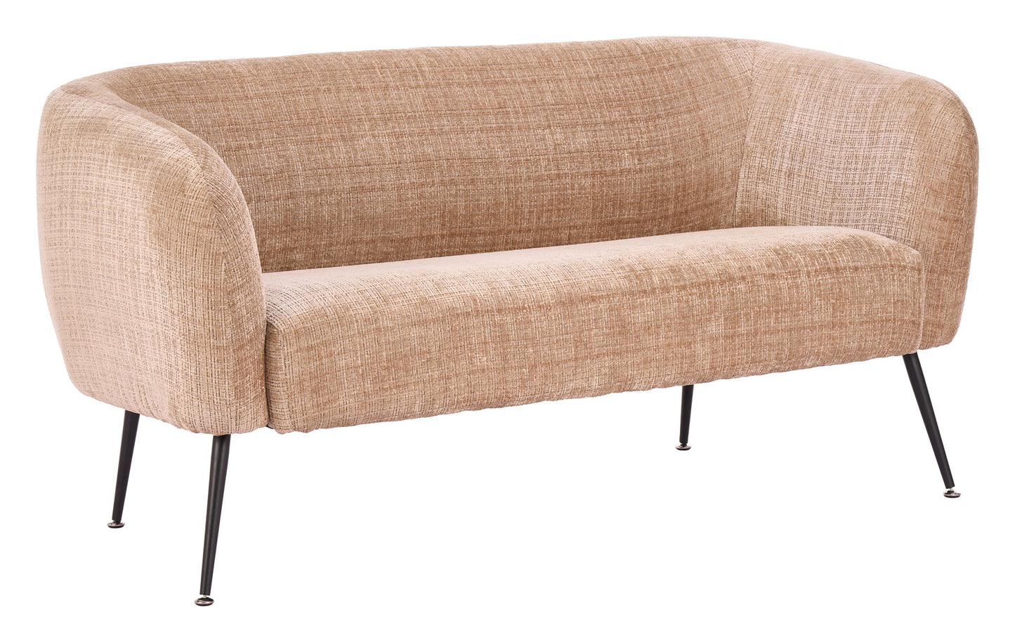 Racine - Loveseat - Linen Beige / Brown