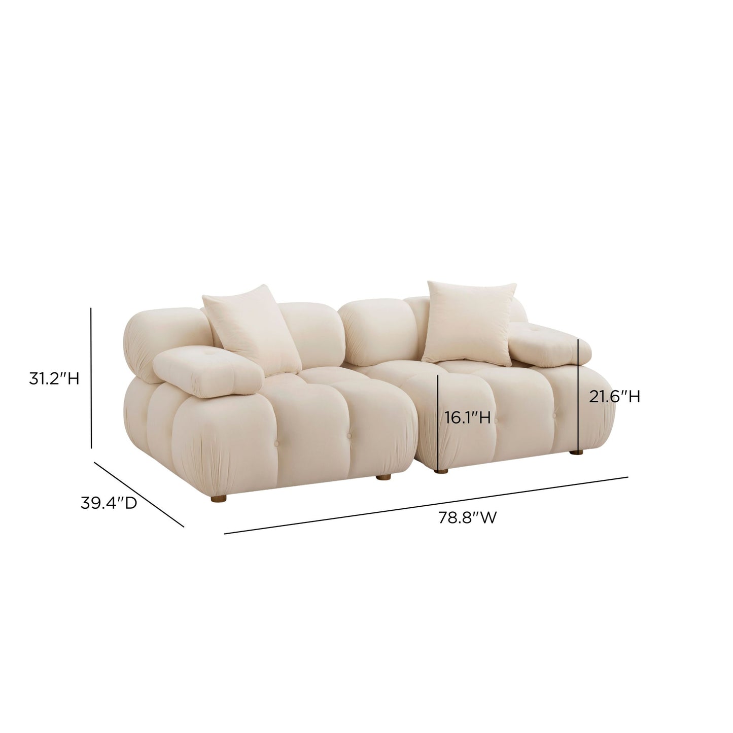 Calliope - Modular Loveseat