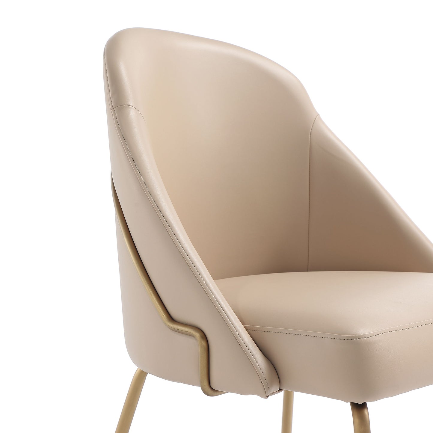Manhattan Gracie - Dining Chair With Gold Legs