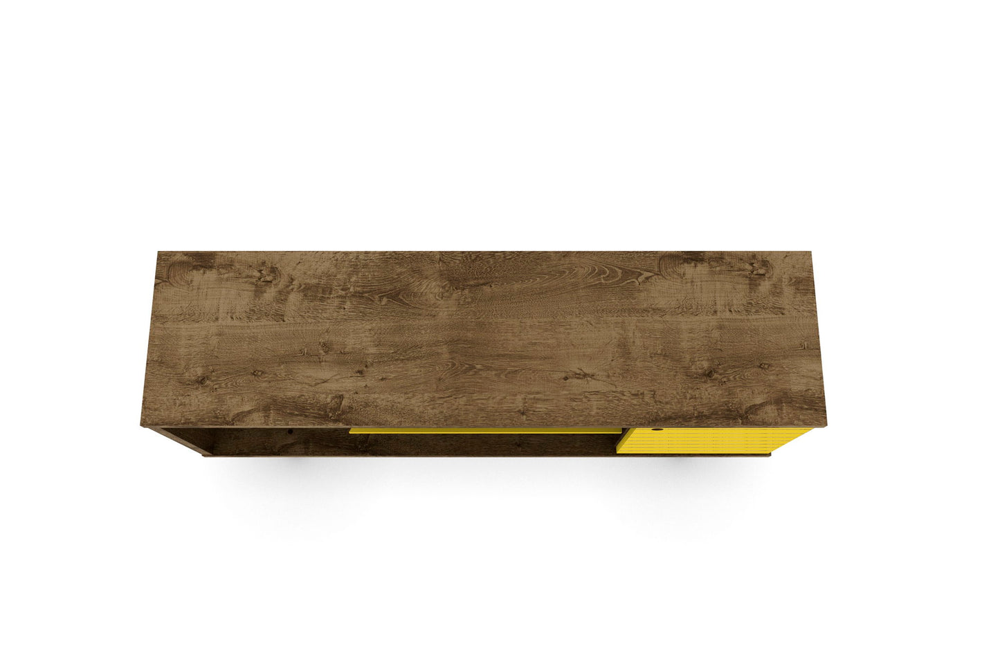 Manhattan Liberty - 53" TV Stand With Rustic Brown Frame