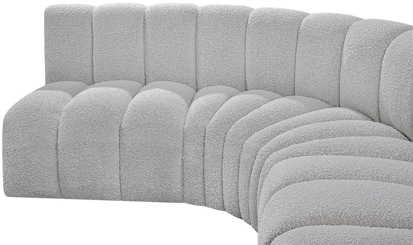 Arc - Boucle Fabric 8 Piece Modular Sofa