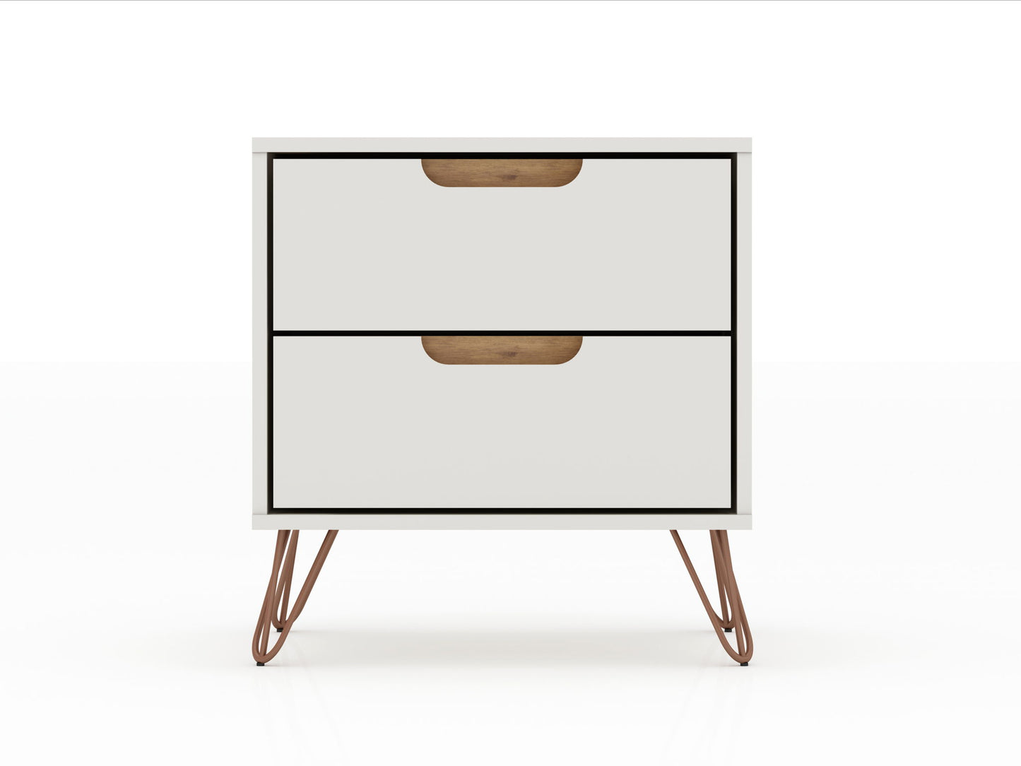 Manhattan Rockefeller - 2-Drawer Wooden Nightstand