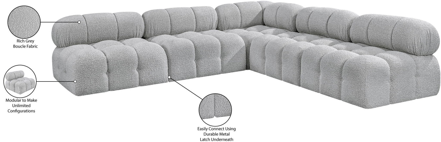 Ames - 5 Piece Fabric Modular Corner Sectional