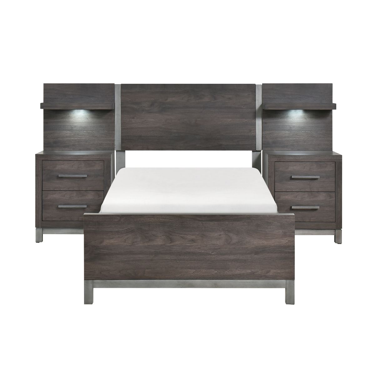Zephyr 5pc Set Twin Wall Bed (TB+2NS+2NS-P)