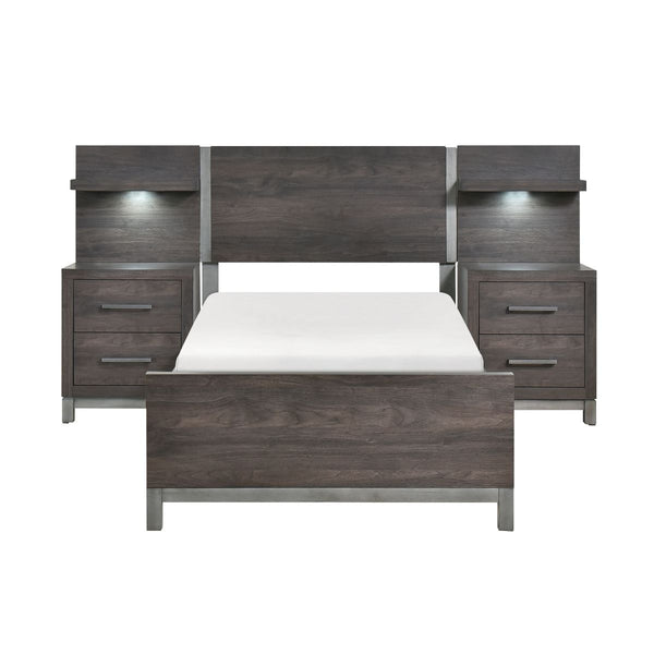 Zephyr 5pc Set Twin Wall Bed (TB+2NS+2NS-P)
