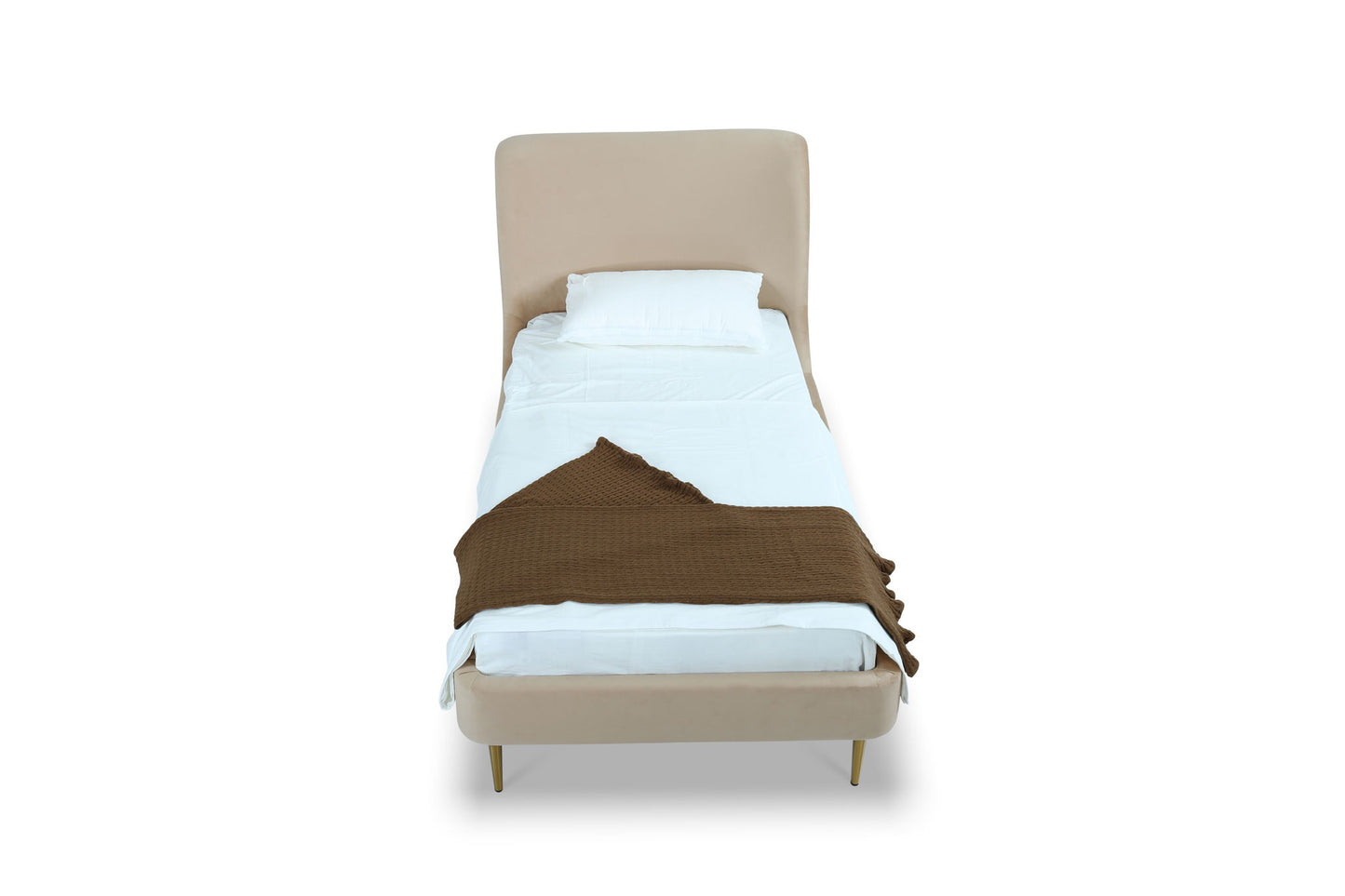 Heather - Twin Bed - Gold And Tan