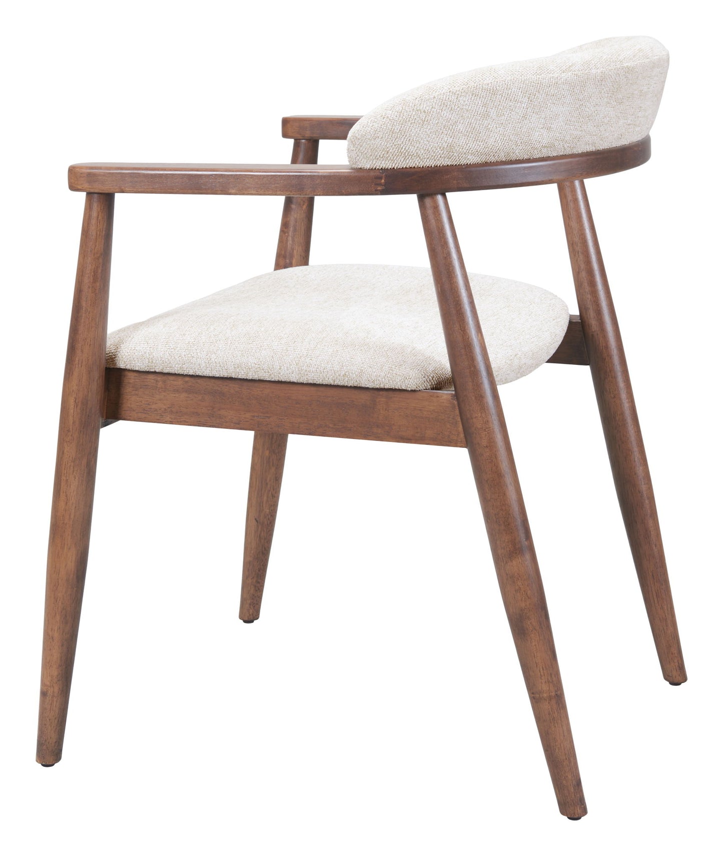 Goka - Dining Chair - Beige / Walnut