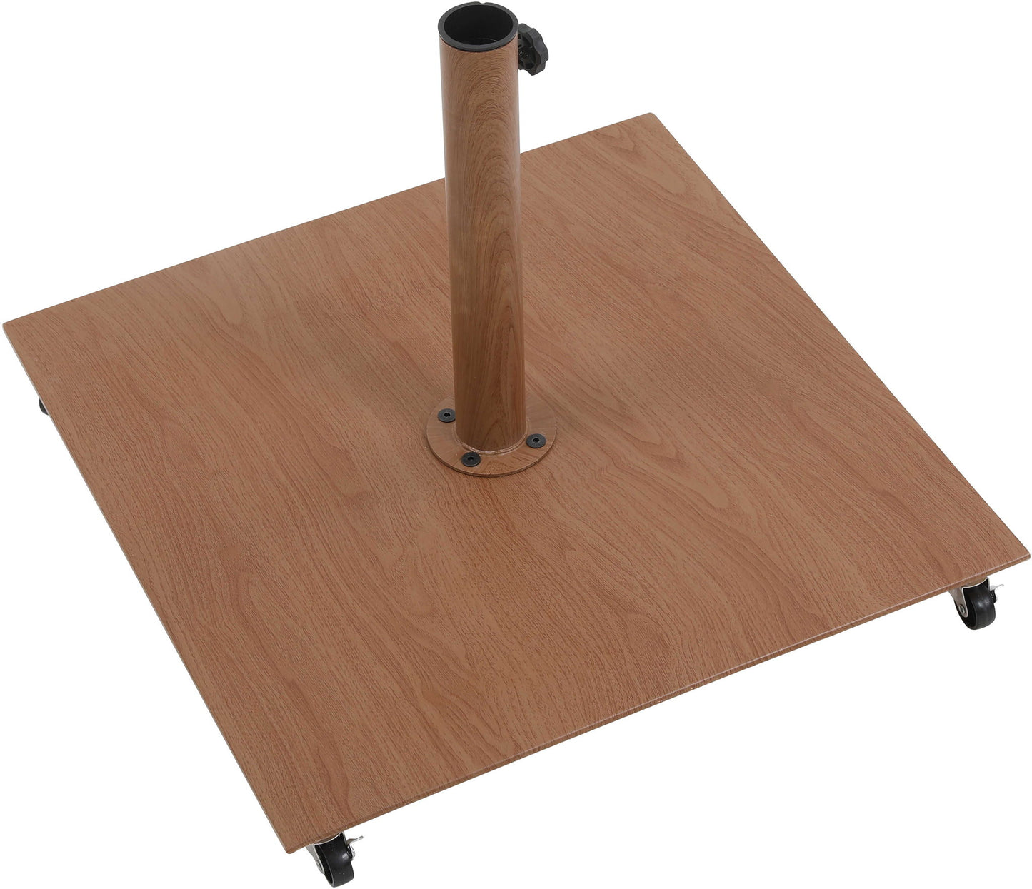 Fiji - Aluminum Patio Umbrella With Square Teak Base
