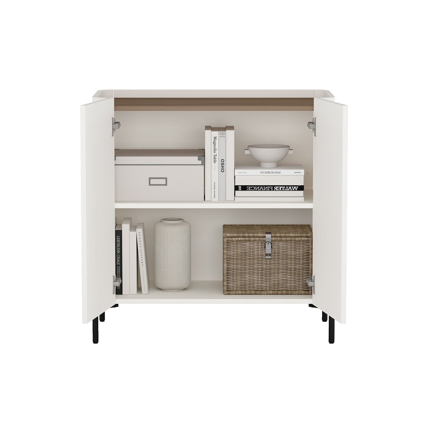 Abbey - Accent Cabinet - Maple And Off White