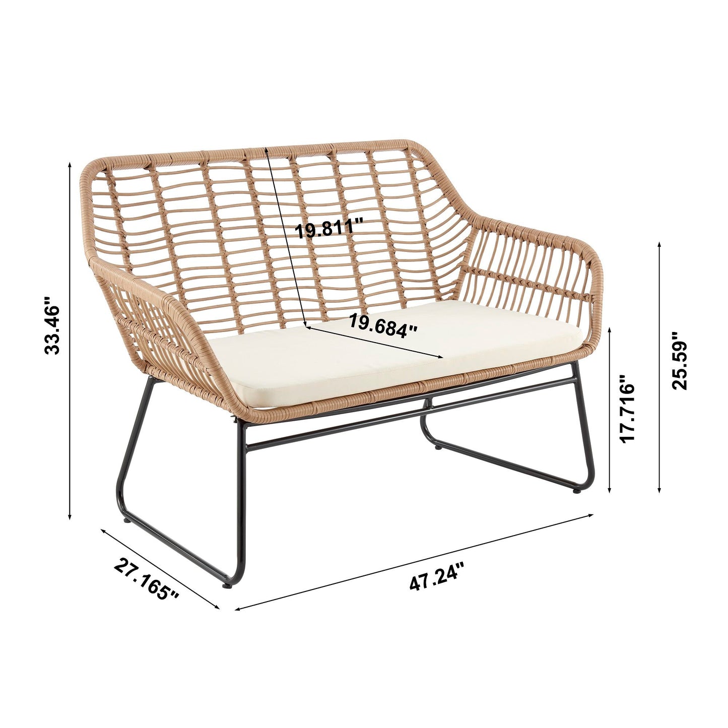 Manhattan Antibes - 4-Piece Conversation Set