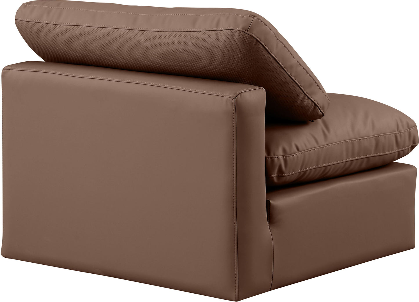Indulge - Faux Leather Armless Chair