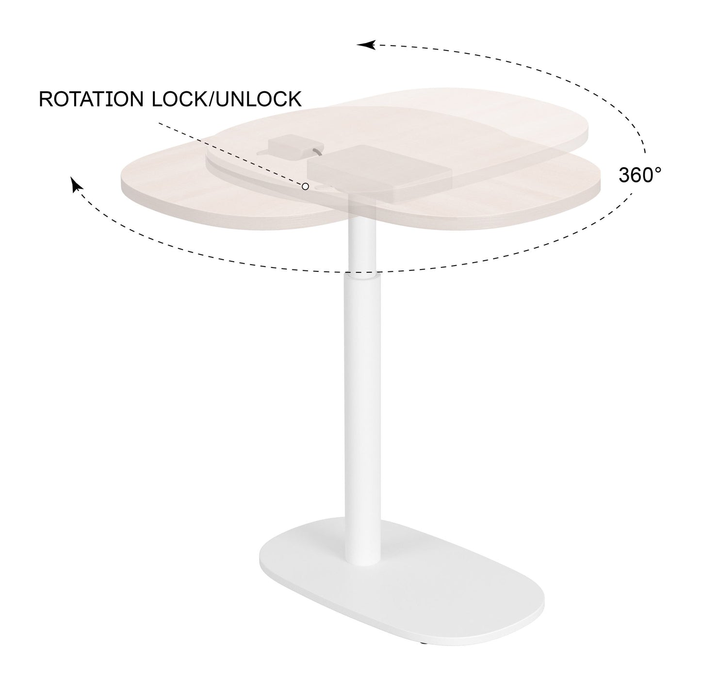 Buddy - Adjustable Rotating Side Table