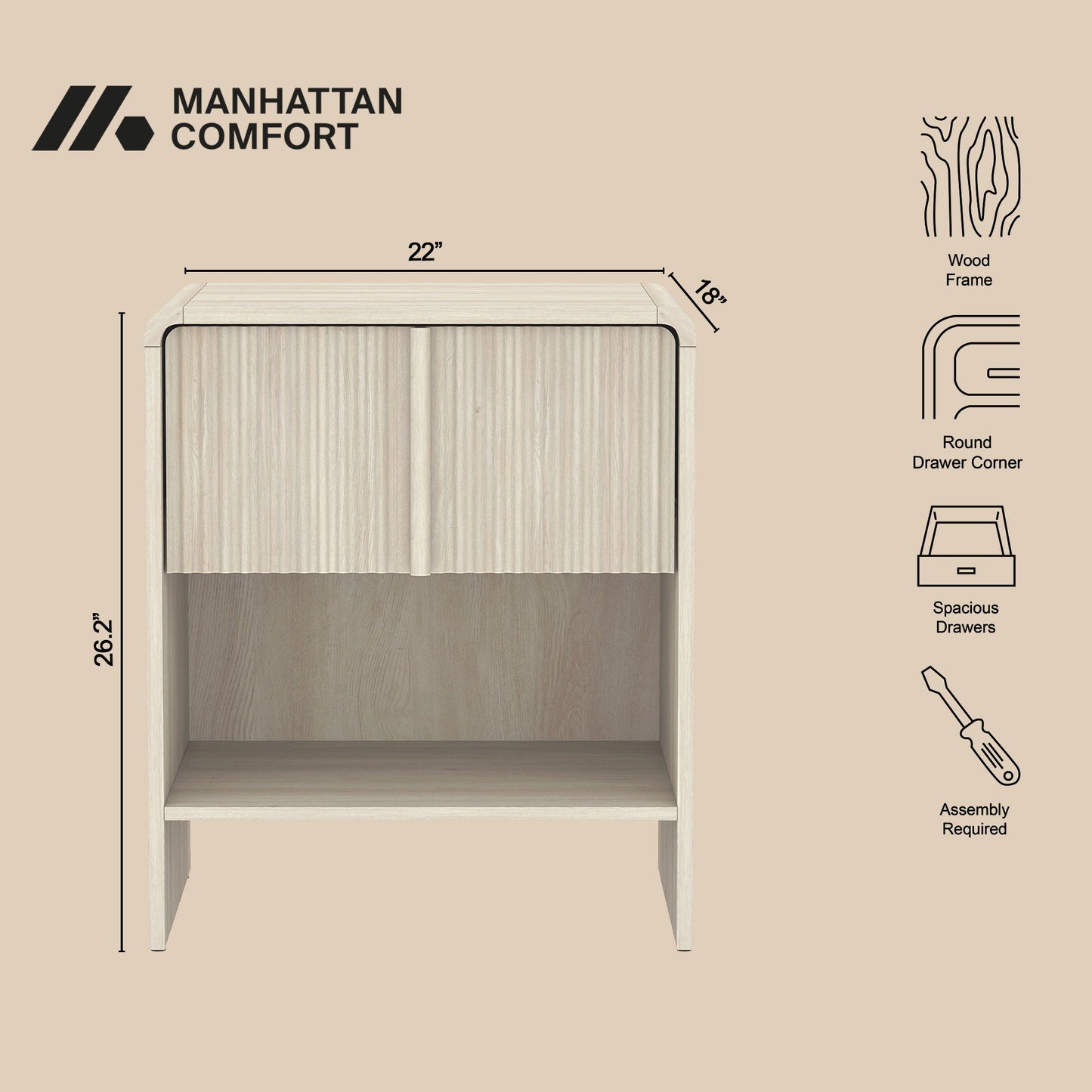 Manhattan Novara - Nightstand