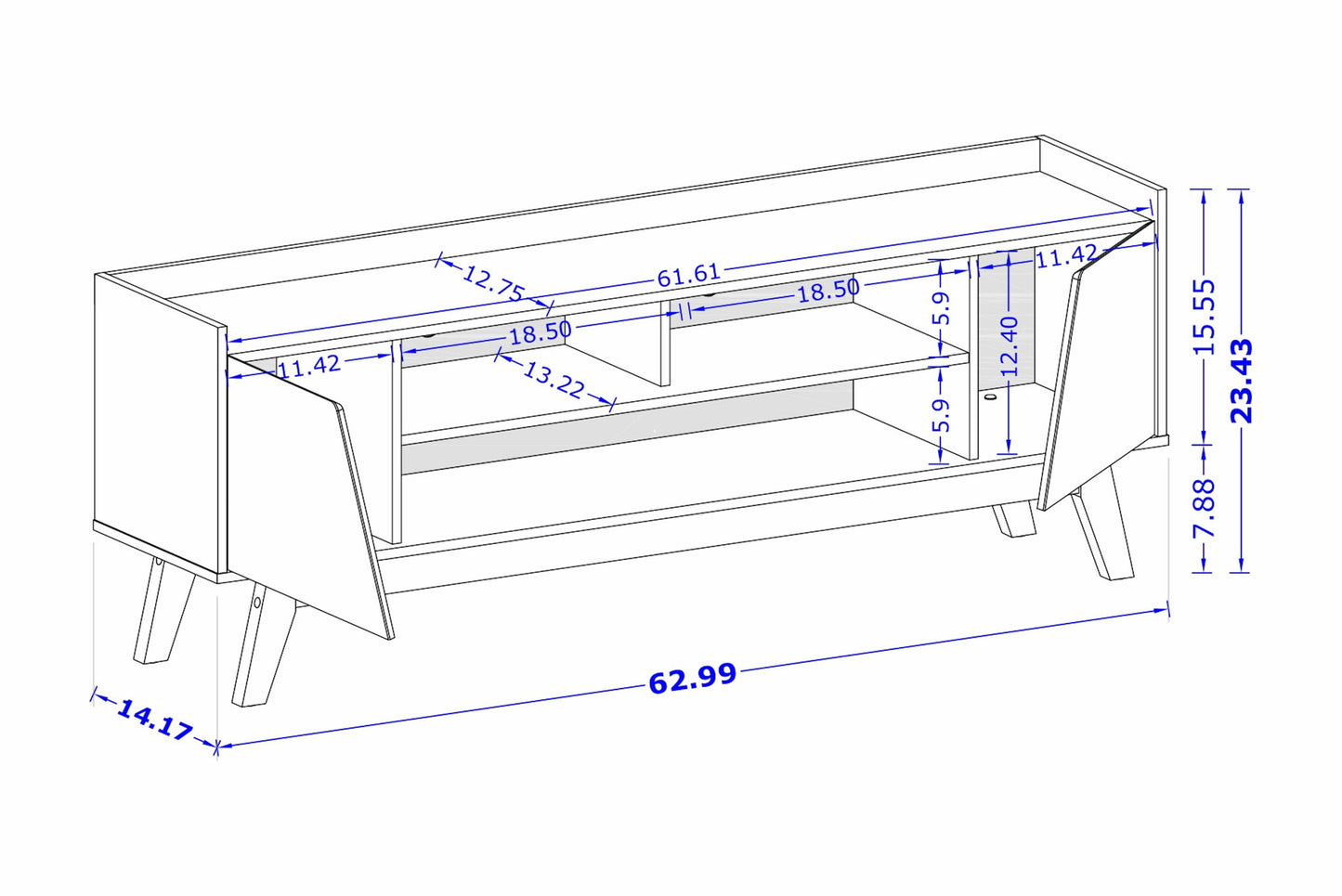 Manhattan Marcus - 63" TV Stand