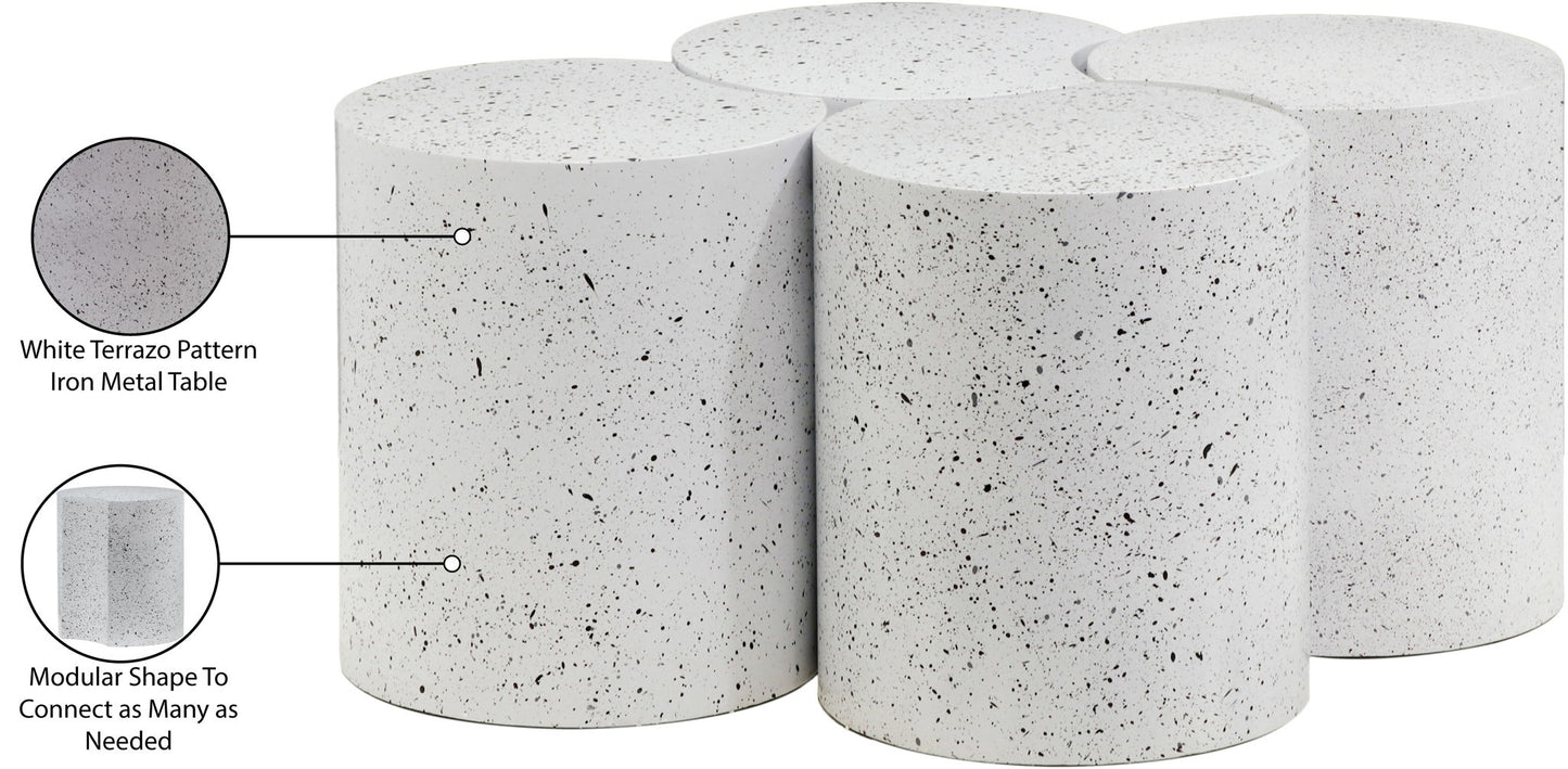 Dimple - 4 Piece Modular Coffee Table - Terazzo Finish