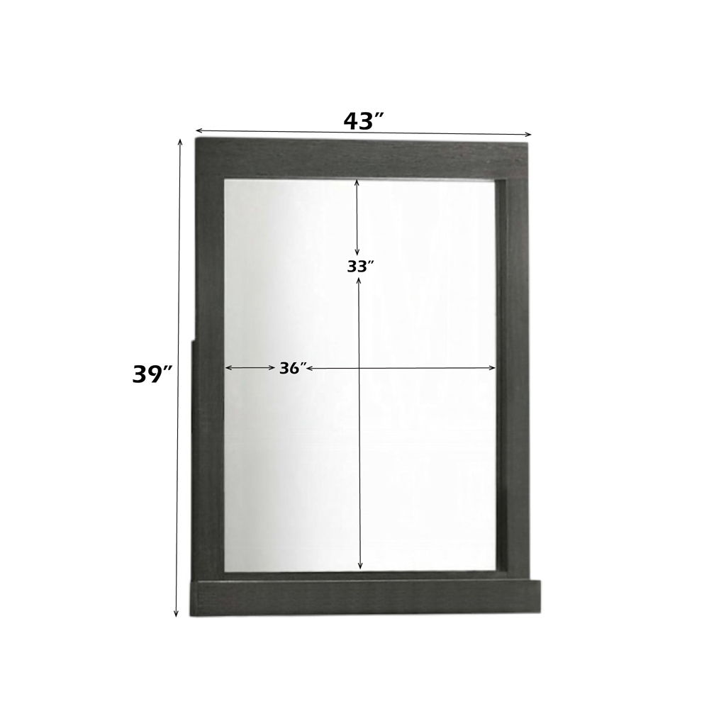 Lantha - Mirror - Gray Oak