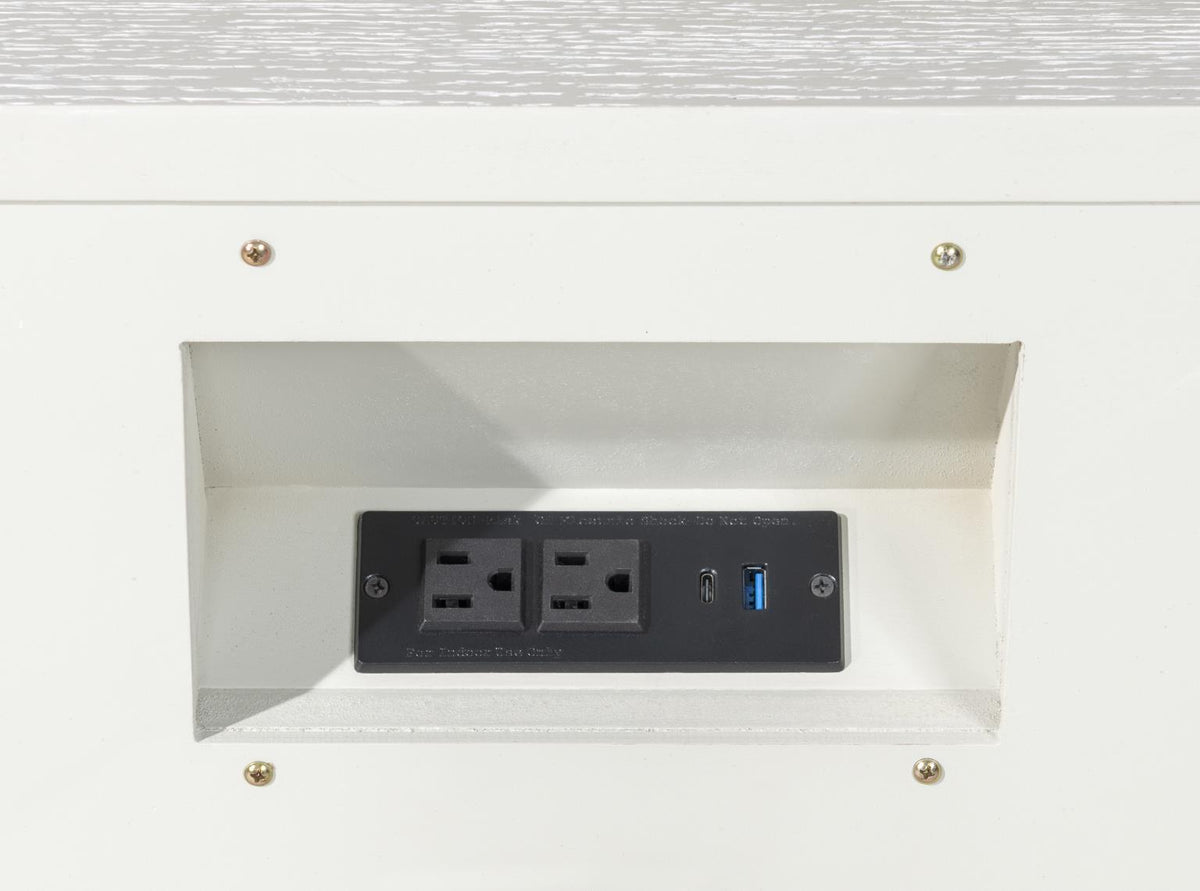 Miramar - Three Drawer Nightstand - Oyster