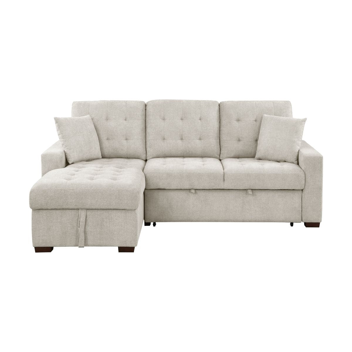 Waitsfield 2-Piece Sectional with Left Chaise, Pull-out Bed and Hidden Storage