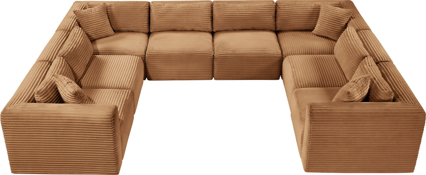 Shaggy - Fabric 8 Piece Modular U-Shaped Sectional