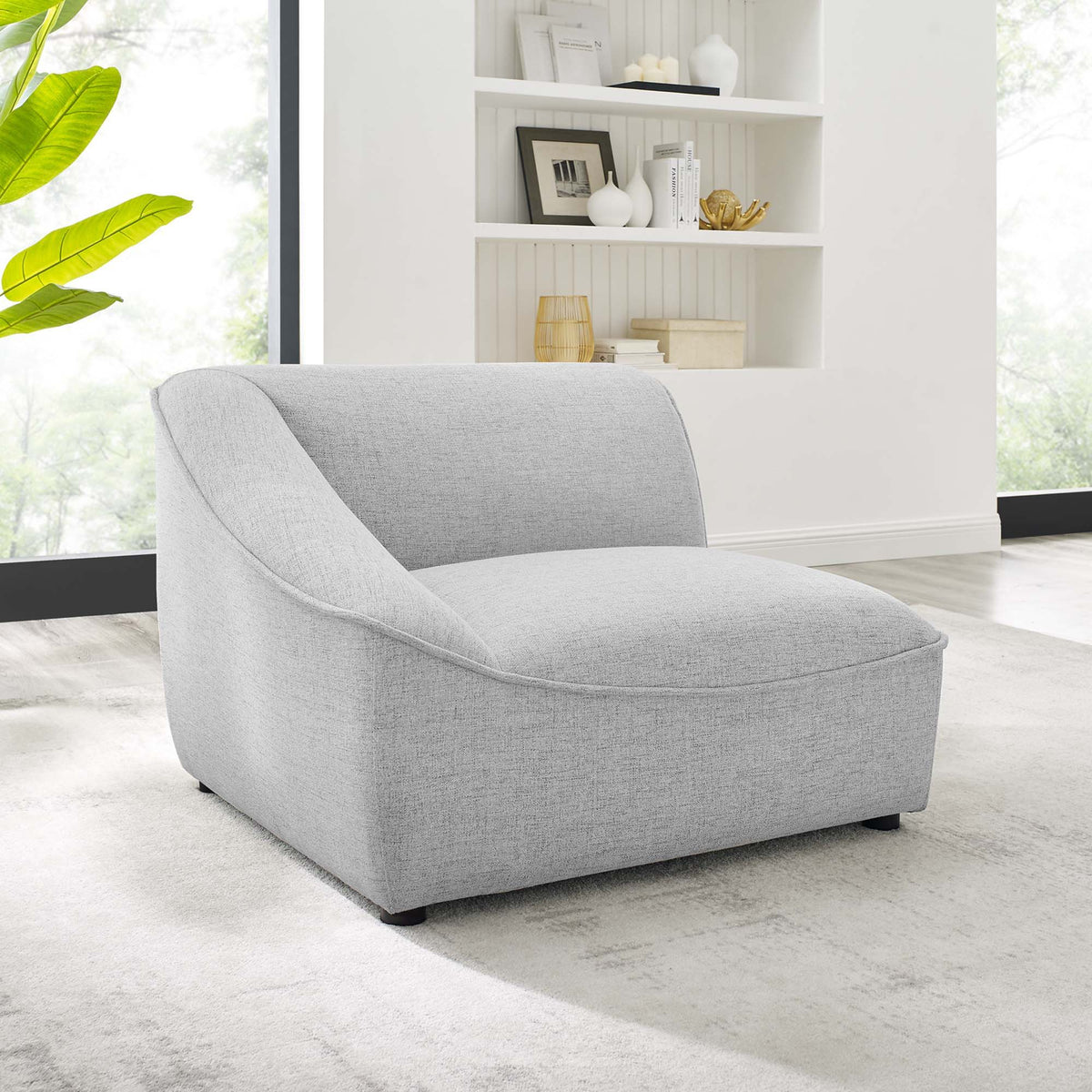 Comprise Left-Arm Sectional Sofa Chair - Light Gray