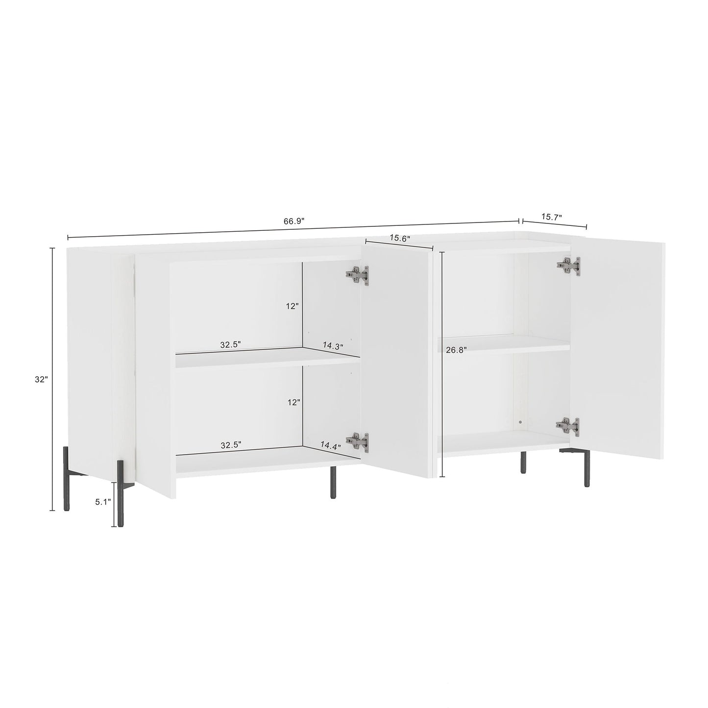 Abbey - Sideboard - White