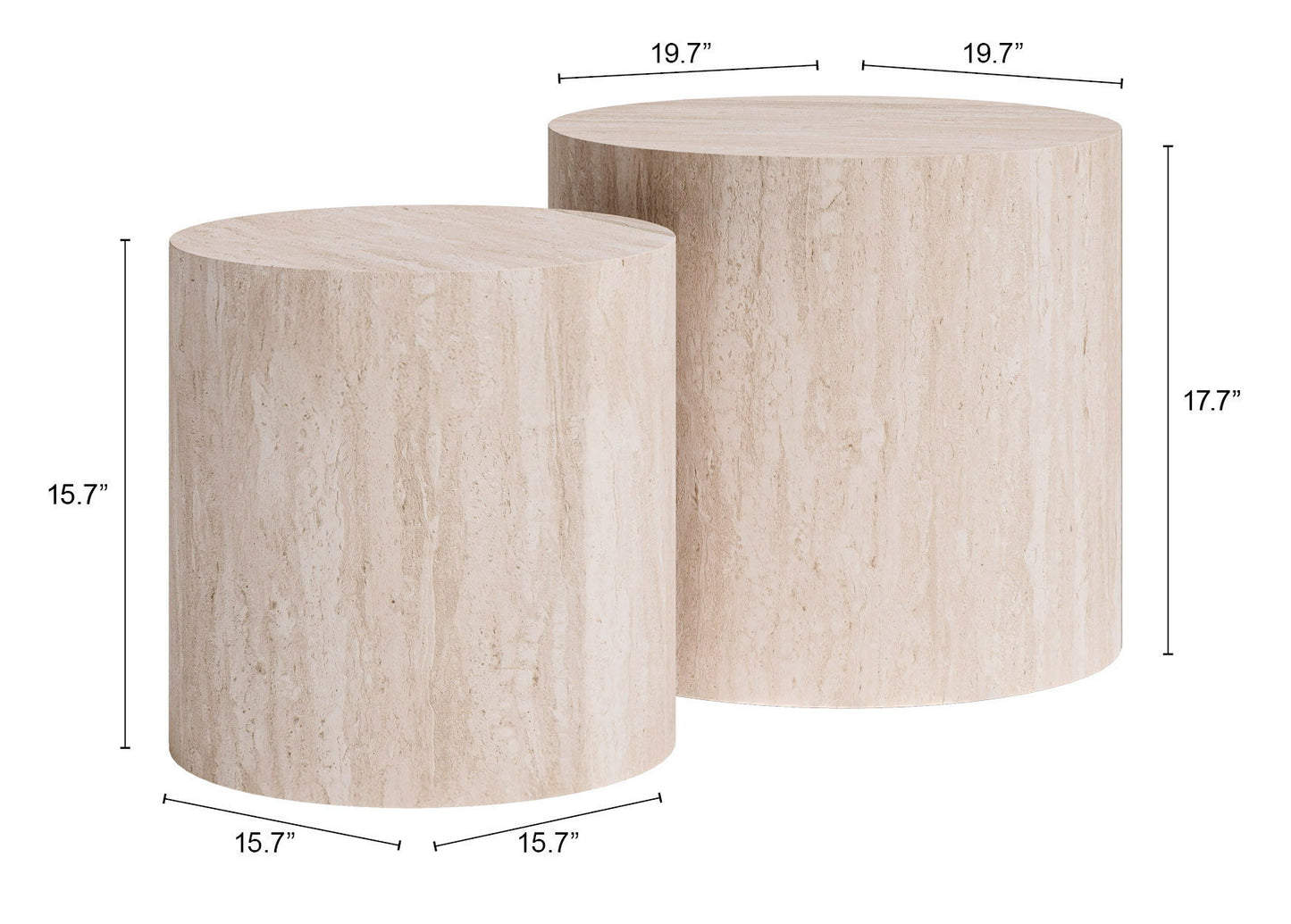 Carzo - Coffee Table Set - Stone Beige