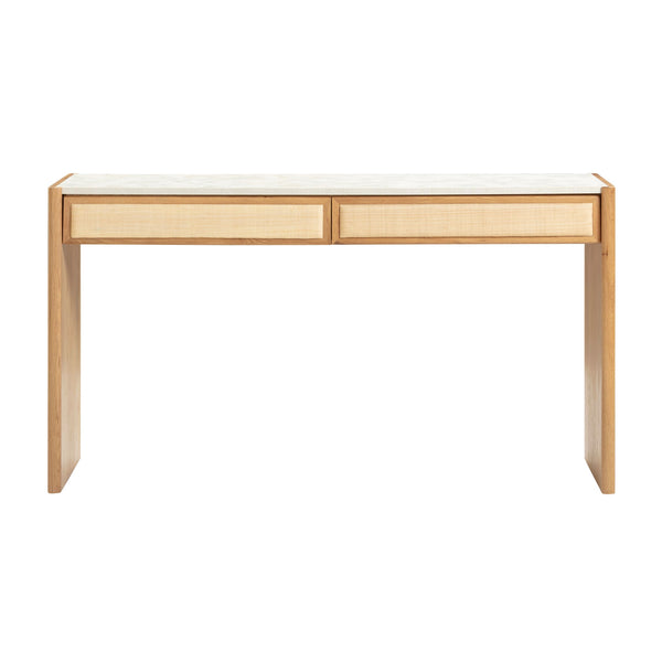 Paige - Console / Desk - Natural Oak