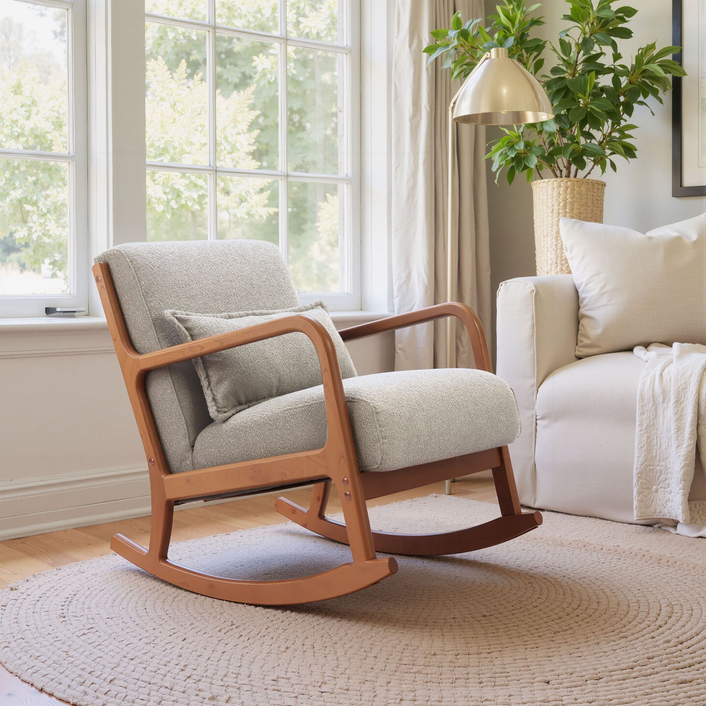Hady - Rocking Chair - Gray