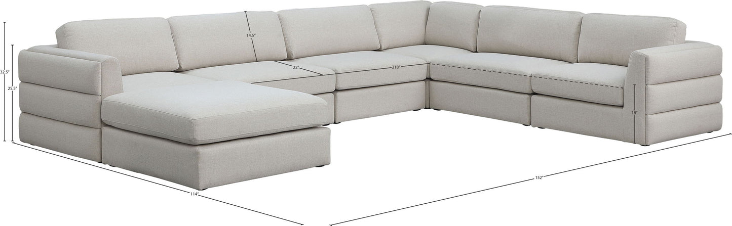 Beckham - 7 Piece Modular Sectional With Chaise