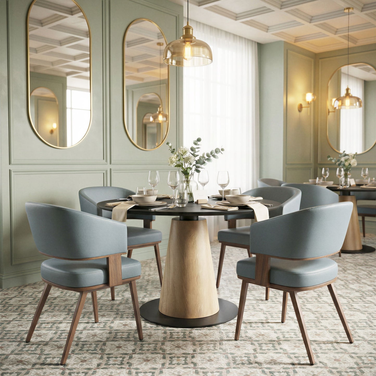 Poise - Dining Chair - Blue
