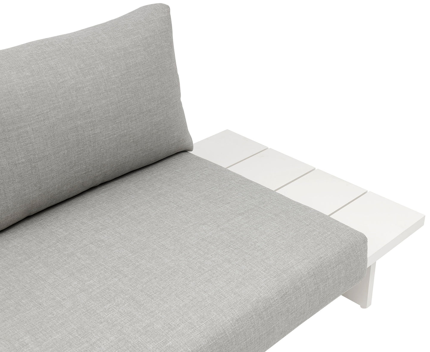 Maldives - 4 Piece Water Resistant Outdoor Patio Modular Sectional With White Base