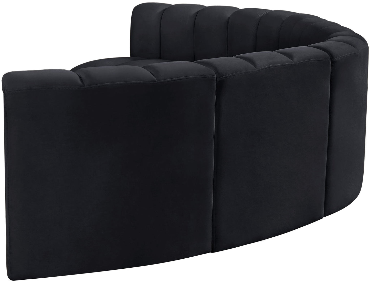 Arc - Velvet 6 Piece U-Shaped Modular Sofa