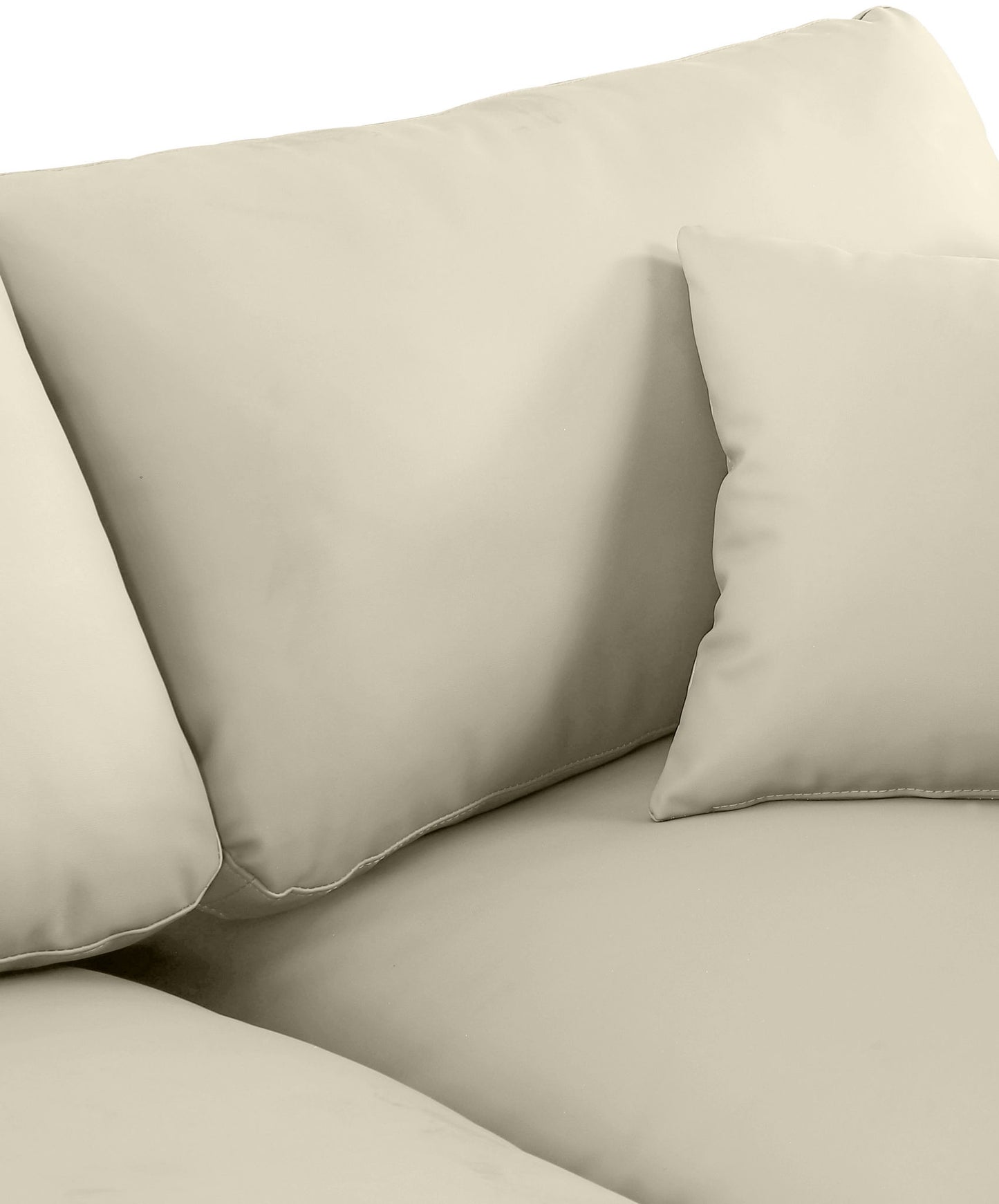 Comfy - Faux Leather Modular Armless Sofa 2 Seats