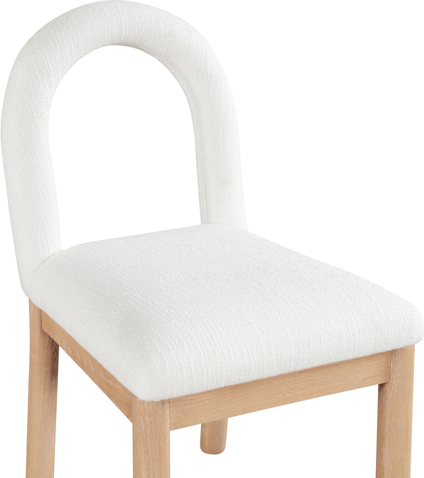 Conrad - Linen Dining Chair With Natural Legs