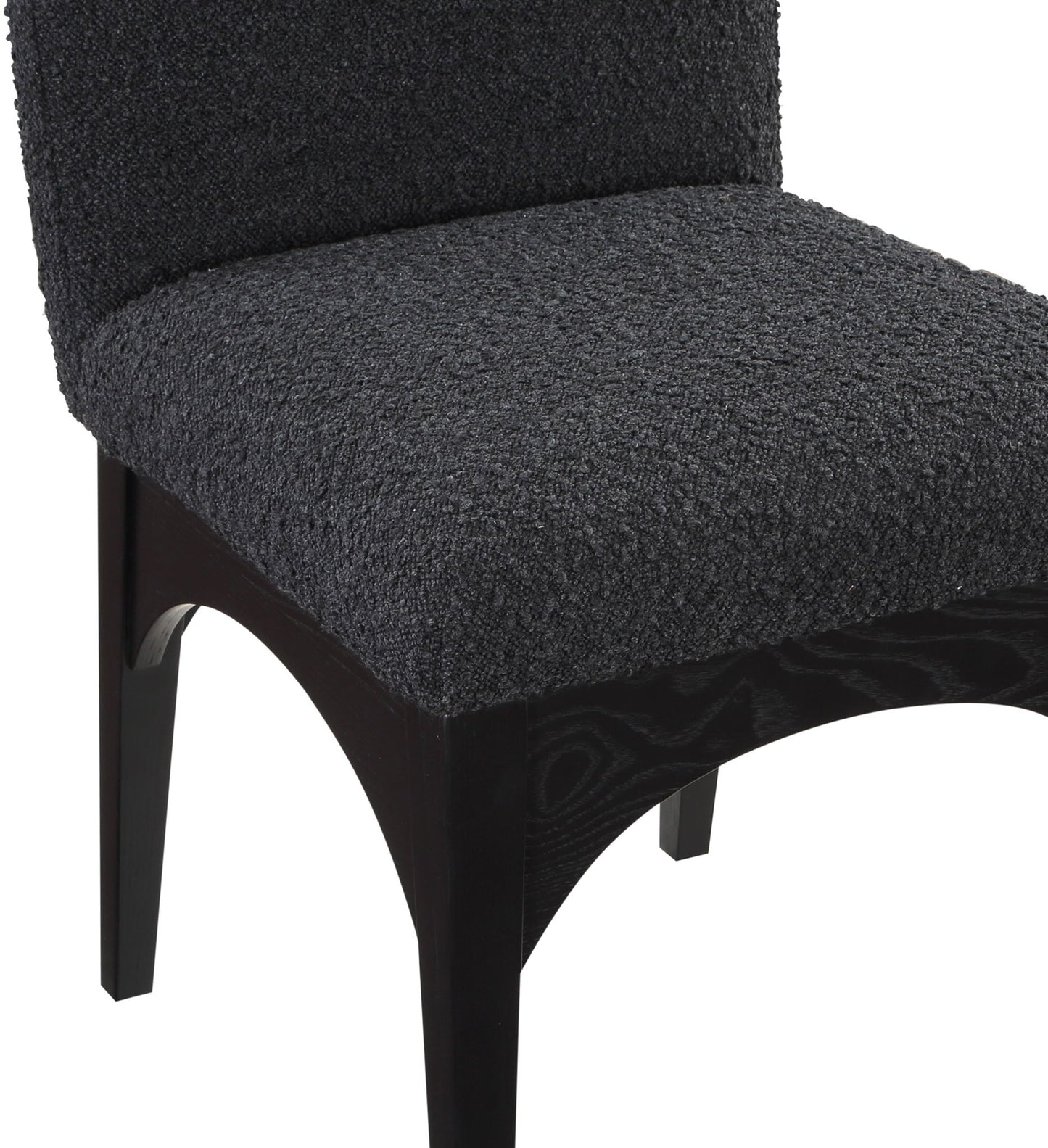 Waldorf - Boucle Dining Side Chair With Black Legs