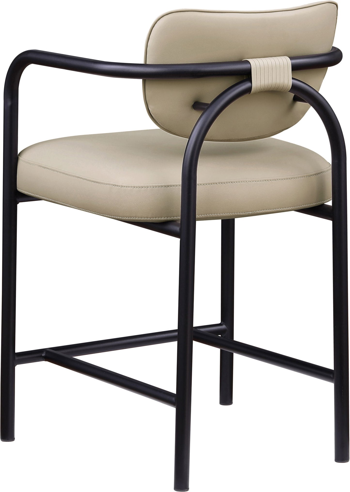 Serava - Vegan Leather Upholstered Bar Stool