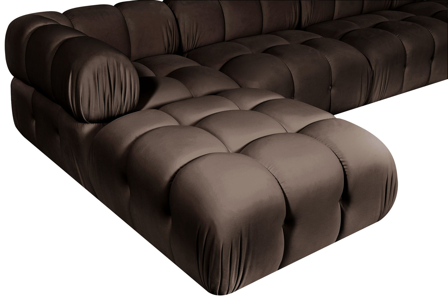 Orin - Fabric Velvet 5 Piece Modular Sectional